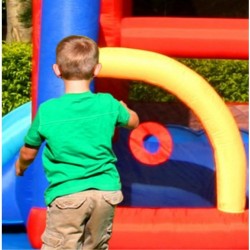 13 in 1 Happy Hop Inflatable Tramboline with Slide and Ball Pool Bouncy Castle 9021