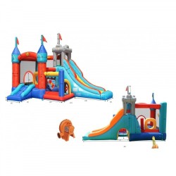 13 in 1 Happy Hop Inflatable Tramboline with Slide and Ball Pool Bouncy Castle 9021