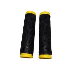 Αντιολισθητικές χειρολαβές Ποδηλάτου σε Μαύρο Κίτρινο
