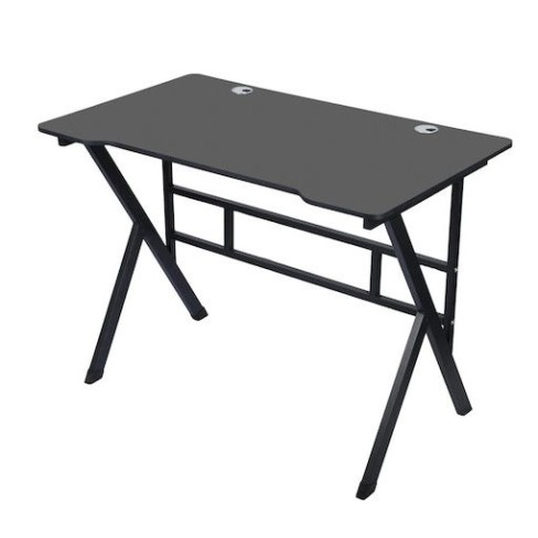 Γραφείο Gaming Ξύλινο Μαύρο με Μεταλλικά Πόδια 120x60x75εκ. Γραφείο Gaming Ξύλινο Μαύρο με Μεταλλικά Πόδια 120x60x75εκ.