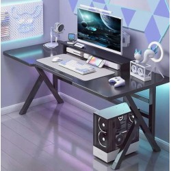 Γραφείο Gaming Ξύλινο Μαύρο με Μεταλλικά Πόδια 120x60x75εκ. Γραφείο Gaming Ξύλινο Μαύρο με Μεταλλικά Πόδια 120x60x75εκ.