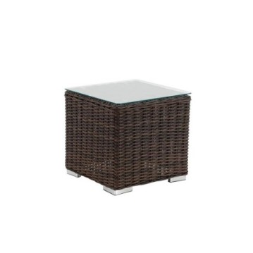 Βοηθητικό τραπεζάκι Αλουμινίου Rattan Naterial Costa Rica μπεζ