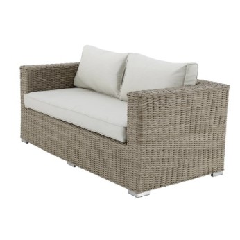 Διθέσιος Καναπές Αλουμινίου Rattan Naterial Costa Rica καφέ
