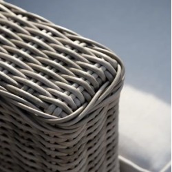 Πολυθρόνα Αλουμινίου Rattan Naterial Costa Rica καφέ