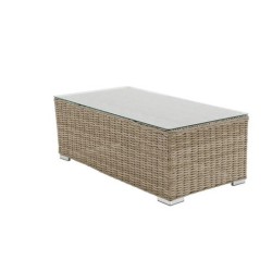 Τραπέζι Αλουμινίου Rattan Naterial Costa Rica καφέ