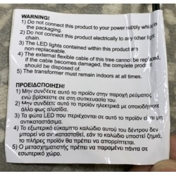 Χριστουγεννιάτικο Δέντρο Χάλστατ φωτιζόμενο Pre Lit Pop Up180cm