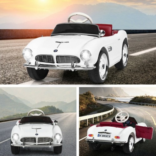 Ηλεκτροκίνητο Παιδικό Αυτοκίνητο Licensed BMW 507 Classic Vintage 12V Λευκό 