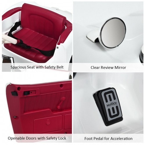 Ηλεκτροκίνητο Παιδικό Αυτοκίνητο Licensed BMW 507 Classic Vintage 12V Λευκό 