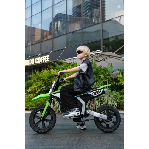 Ηλεκτροκίνητη παιδική μηχανή 24V  με μοτέρ 300W brushless σε πράσινο χρώμα