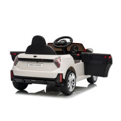 Ηλεκτροκίνητο παιδικό αυτοκίνητο Licensed Mini Cooper S 12V λευκό