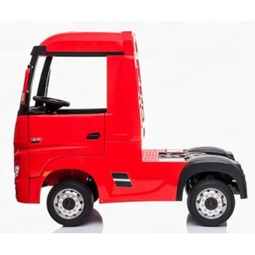 Ηλεκτροκίνητο Παιδικό Φορτηγό Mercedes Benz Actros Licensed 12V με Δερμάτινο Κάθισμα και Λάστιχα Τύπου Αυτοκινήτου σε Κόκκινο χρώμα Ηλεκτροκίνητο Παιδικό Φορτηγό Mercedes Benz Actros Licensed 12V με Δερμάτινο Κάθισμα και Λάστιχα Τύπου Αυτοκινήτου σε Κόκκινο χρώμα