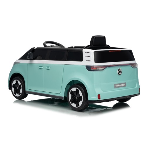 Ηλεκτροκίνητο παιδικό αυτοκίνητο Licensed Volkswagen ID BUZZ 12V με δερμάτινο κάθισμα και ελαστικά τύπου αυτοκινήτου τυρκουάζ