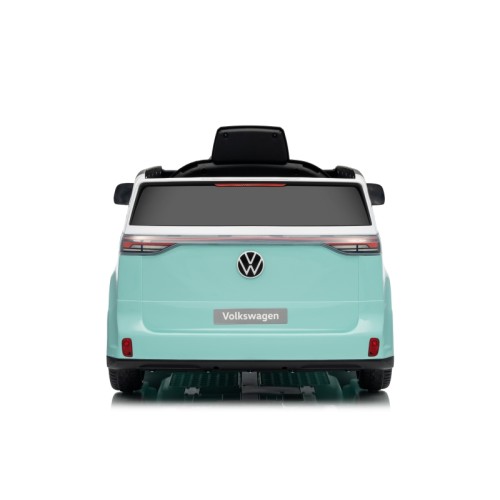 Ηλεκτροκίνητο παιδικό αυτοκίνητο Licensed Volkswagen ID BUZZ 12V με δερμάτινο κάθισμα και ελαστικά τύπου αυτοκινήτου τυρκουάζ