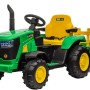 Ηλεκτροκίνητο Παιδικό τρακτέρ με trailer  και χειριστήριο 12V σε πράσινο χρώμα