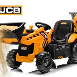 Ηλεκτροκίνητη παιδική μπουλντόζα - εκσκαφέας Licensed JCB 12V ηλικίας 3-7 ετών