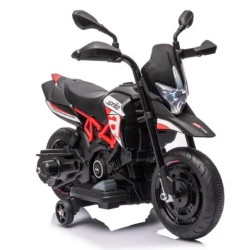 Ηλεκτροκίνητη παιδική μηχανή Licensed Aprilia Dorsoduro 900 6V σε Μαύρο - Κόκκινο Χρώμα Ηλεκτροκίνητη παιδική μηχανή Licensed Aprilia Dorsoduro 900 6V σε Μαύρο - Κόκκινο Χρώμα
