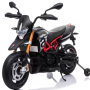 Ηλεκτροκίνητη παιδική μηχανή Licensed Aprilia Dorsoduro 900 12V σε Μαύρο - Λευκό Χρώμα 