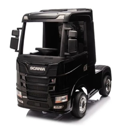 Ηλεκτροκίνητο Παιδικό Φορτηγό Licensed Scania R series 12V με Δερμάτινο Κάθισμα και Λάστιχα Τύπου Αυτοκινήτου μαύρο