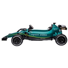 Ηλεκτροκίνητη Παιδική Formula Licensed Aston Martin 24V με δερμάτινο κάθισμα και ελαστικά τύπου αυτοκινήτου