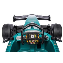 Ηλεκτροκίνητη Παιδική Formula Licensed Aston Martin 24V με δερμάτινο κάθισμα και ελαστικά τύπου αυτοκινήτου