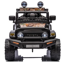 Ηλεκτροκίνητο Παιδικό Αυτοκίνητο Licensed Toyota FJ Cruiser 12v Μαύρο με σχέδια φύλλων