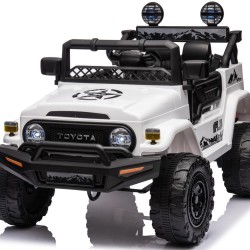 ΕΚΘΕΣΙΑΚΌ Ηλεκτροκίνητο Παιδικό Αυτοκίνητο Licensed Toyota FJ Cruiser 12v σε Λευκό