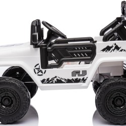 ΕΚΘΕΣΙΑΚΌ Ηλεκτροκίνητο Παιδικό Αυτοκίνητο Licensed Toyota FJ Cruiser 12v σε Λευκό