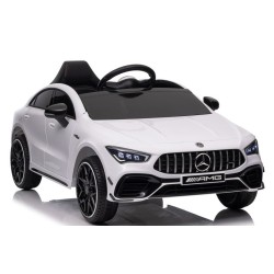 Ηλεκτροκίνητο Παιδικό Αυτοκίνητο Licensed Mercedes Benz CLA45 12v σε λευκό χρώμα