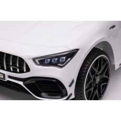 Ηλεκτροκίνητο Παιδικό Αυτοκίνητο Licensed Mercedes Benz CLA45 12v σε λευκό χρώμα