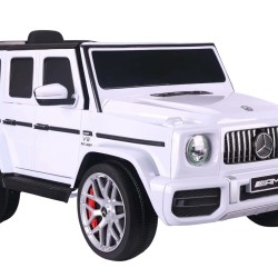 Ηλεκτροκίνητο παιδικό αυτοκίνητο Licensed Mercedes G63 12V λευκό
