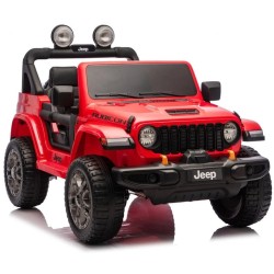 Ηλεκτροκίνητο Παιδικό Αυτοκίνητο Licensed Wrangler Rubicon Διθέσιο 24v κόκκινο με δερμάτινα καθίσματα και ελαστικά τύπου αυτοκινήτου Ηλεκτροκίνητο Παιδικό Αυτοκίνητο Licensed Wrangler Rubicon Διθέσιο 24v κόκκινο με δερμάτινα καθίσματα και ελαστικά τύπου αυτοκινήτου