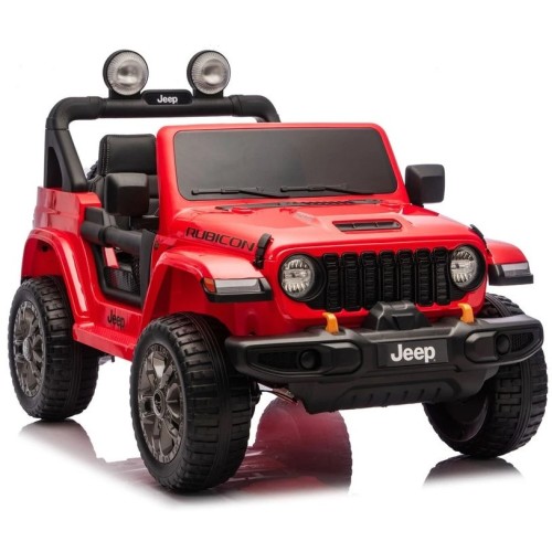 Ηλεκτροκίνητο Παιδικό Αυτοκίνητο Licensed Wrangler Rubicon Διθέσιο 24v κόκκινο με δερμάτινα καθίσματα και ελαστικά τύπου αυτοκινήτου Ηλεκτροκίνητο Παιδικό Αυτοκίνητο Licensed Wrangler Rubicon Διθέσιο 24v κόκκινο με δερμάτινα καθίσματα και ελαστικά τύπου αυτοκινήτου