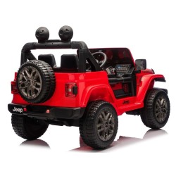 Ηλεκτροκίνητο Παιδικό Αυτοκίνητο Licensed Wrangler Rubicon Διθέσιο 24v κόκκινο με δερμάτινα καθίσματα και ελαστικά τύπου αυτοκινήτου Ηλεκτροκίνητο Παιδικό Αυτοκίνητο Licensed Wrangler Rubicon Διθέσιο 24v κόκκινο με δερμάτινα καθίσματα και ελαστικά τύπου αυτοκινήτου