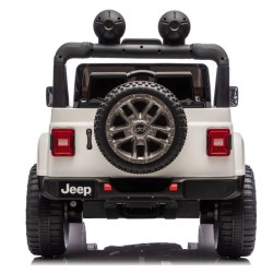 Ηλεκτροκίνητο Παιδικό Αυτοκίνητο Licensed Wrangler Rubicon Διθέσιο 24v λευκό με δερμάτινα καθίσματα και ελαστικά τύπου αυτοκινήτου Ηλεκτροκίνητο Παιδικό Αυτοκίνητο Licensed Wrangler Rubicon Διθέσιο 24v λευκό με δερμάτινα καθίσματα και ελαστικά τύπου αυτοκινήτου