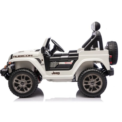 Ηλεκτροκίνητο Παιδικό Αυτοκίνητο Licensed Wrangler Rubicon Διθέσιο 24v λευκό με δερμάτινα καθίσματα και ελαστικά τύπου αυτοκινήτου Ηλεκτροκίνητο Παιδικό Αυτοκίνητο Licensed Wrangler Rubicon Διθέσιο 24v λευκό με δερμάτινα καθίσματα και ελαστικά τύπου αυτοκινήτου