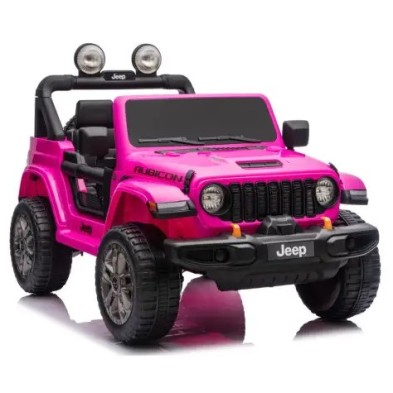 Ηλεκτροκίνητο Παιδικό Αυτοκίνητο Licensed Wrangler Rubicon Διθέσιο 24v ροζ με δερμάτινα καθίσματα και ελαστικά τύπου αυτοκινήτου Ηλεκτροκίνητο Παιδικό Αυτοκίνητο Licensed Wrangler Rubicon Διθέσιο 24v ροζ με δερμάτινα καθίσματα και ελαστικά τύπου αυτοκινήτου