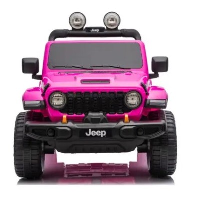 Ηλεκτροκίνητο Παιδικό Αυτοκίνητο Licensed Wrangler Rubicon Διθέσιο 24v ροζ με δερμάτινα καθίσματα και ελαστικά τύπου αυτοκινήτου Ηλεκτροκίνητο Παιδικό Αυτοκίνητο Licensed Wrangler Rubicon Διθέσιο 24v ροζ με δερμάτινα καθίσματα και ελαστικά τύπου αυτοκινήτου
