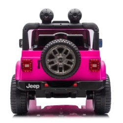Ηλεκτροκίνητο Παιδικό Αυτοκίνητο Licensed Wrangler Rubicon Διθέσιο 24v ροζ με δερμάτινα καθίσματα και ελαστικά τύπου αυτοκινήτου Ηλεκτροκίνητο Παιδικό Αυτοκίνητο Licensed Wrangler Rubicon Διθέσιο 24v ροζ με δερμάτινα καθίσματα και ελαστικά τύπου αυτοκινήτου