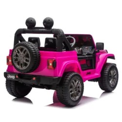 Ηλεκτροκίνητο Παιδικό Αυτοκίνητο Licensed Wrangler Rubicon Διθέσιο 24v ροζ με δερμάτινα καθίσματα και ελαστικά τύπου αυτοκινήτου Ηλεκτροκίνητο Παιδικό Αυτοκίνητο Licensed Wrangler Rubicon Διθέσιο 24v ροζ με δερμάτινα καθίσματα και ελαστικά τύπου αυτοκινήτου