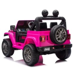 Ηλεκτροκίνητο Παιδικό Αυτοκίνητο Licensed Wrangler Rubicon Διθέσιο 24v ροζ με δερμάτινα καθίσματα και ελαστικά τύπου αυτοκινήτου Ηλεκτροκίνητο Παιδικό Αυτοκίνητο Licensed Wrangler Rubicon Διθέσιο 24v ροζ με δερμάτινα καθίσματα και ελαστικά τύπου αυτοκινήτου