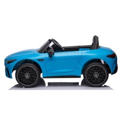 Ηλεκτροκίνητο Παιδικό αυτοκίνητο Licensed Mercedes AMG SL63 12V με δερμάτινα καθίσματα και ελαστικά τύπου αυτοκινήτου σε μπλε