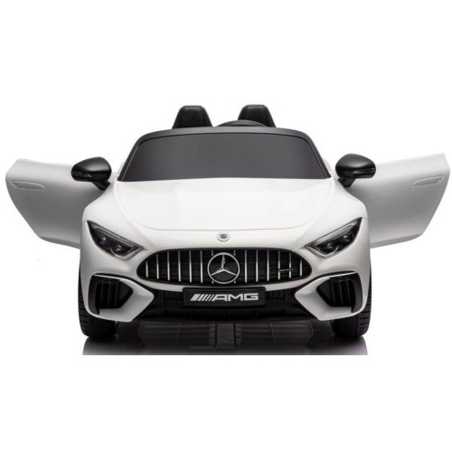 Ηλεκτροκίνητο Παιδικό αυτοκίνητο Licensed Mercedes AMG SL63 12V με δερμάτινα καθίσματα και ελαστικά τύπου αυτοκινήτου σε Λευκό Ηλεκτροκίνητο Παιδικό αυτοκίνητο Licensed Mercedes AMG SL63 12V με δερμάτινα καθίσματα και ελαστικά τύπου αυτοκινήτου σε Λευκό