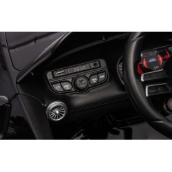 Ηλεκτροκίνητο Παιδικό αυτοκίνητο Licensed Mercedes AMG SL63 12V με δερμάτινα καθίσματα και ελαστικά τύπου αυτοκινήτου σε Μαύρο