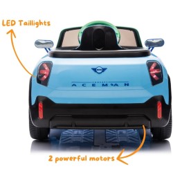 Ηλεκτροκίνητο Παιδικό Αυτοκίνητο Licensed Mini concept Aceman 12V σε μπλε