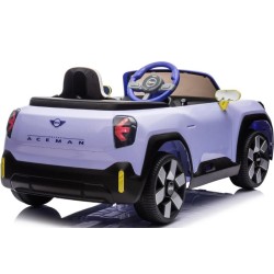 Ηλεκτροκίνητο Παιδικό Αυτοκίνητο Licensed Mini concept Aceman 12V σε μωβ