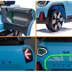 Ηλεκτροκίνητο Παιδικό Αυτοκίνητο Licensed Mini concept Aceman 12V σε μπλε