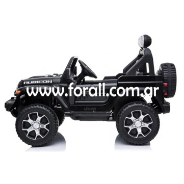 Ηλεκτροκίνητο Παιδικό Αυτοκίνητο Licensed Wrangler Rubicon Διθέσιο 12v Μαύρο Ηλεκτροκίνητο Παιδικό Αυτοκίνητο Licensed Wrangler Rubicon Διθέσιο 12v Μαύρο