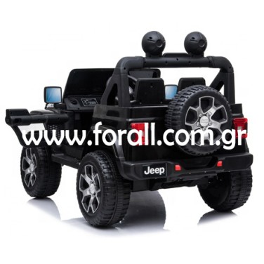 Ηλεκτροκίνητο Παιδικό Αυτοκίνητο Licensed Wrangler Rubicon Διθέσιο 12v Μαύρο Ηλεκτροκίνητο Παιδικό Αυτοκίνητο Licensed Wrangler Rubicon Διθέσιο 12v Μαύρο