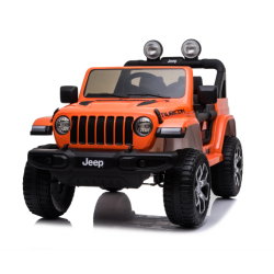 Ηλεκτροκίνητο Παιδικό Αυτοκίνητο Licensed Wrangler Rubicon Διθέσιο 12v Πορτοκαλι 