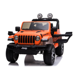 Ηλεκτροκίνητο Παιδικό Αυτοκίνητο Licensed Wrangler Rubicon Διθέσιο 12v Πορτοκαλι 